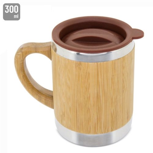 VASO BAMBU/ACERO INOXIDABLE «BRUNEI»10077