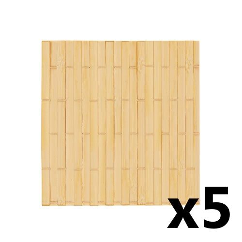SET 5 POSAVASOS DE BAMBÚ «CEYLAN»10130