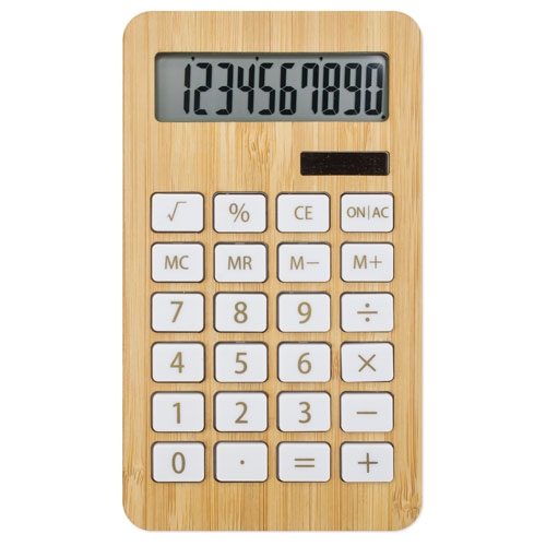 CALCULADORA BAMBÚ/FIBRA DE TRIGO «BIOMAT»10172