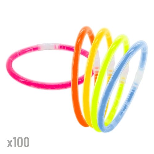 PULSERAS LUMINOSAS «NEÓN» (PACK DE 100)10291