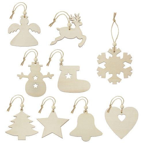 SET ADORNOS DE MADERA (9 PCS) «RUKA»10369