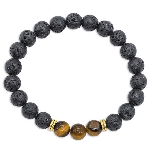 PULSERA PIEDRA VOLCÁNICA «ÁVALON»10375