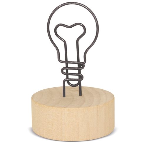 MEMO CLIP CON BASE DE MADERA «EUREKA»10540