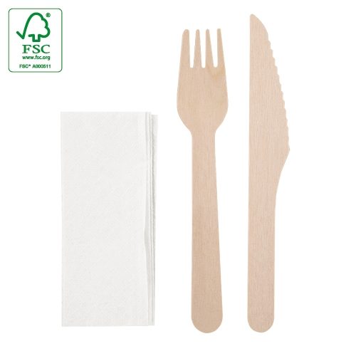 SET DE CUBIERTOS MADERA 3 PCS «TAPA»10564