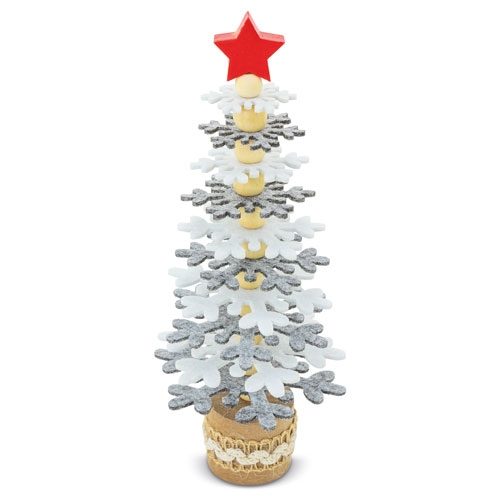 ARBOLITO DE NAVIDAD RPET Y MADERA RECICLADA «PUKKY»10653