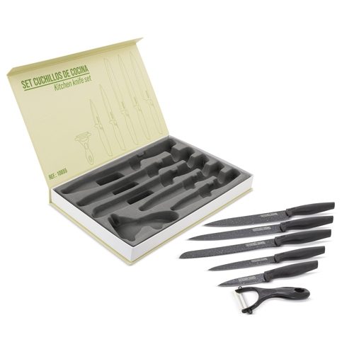 JUEGO DE CUCHILLOS 6 PCS «TITÁN»10655