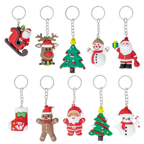 SET 10 LLAVEROS NAVIDEÑOS “LUBEC»10824