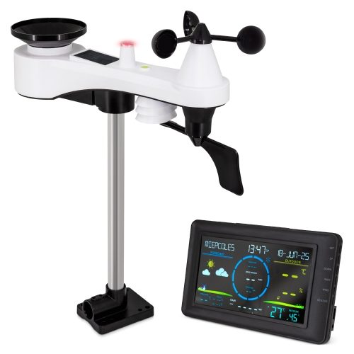 ESTACIÓN METEOROLÓGICA INALÁMBRICA WIFI CON VELOCIDAD DEL VIENTO Y PLUVIÓMETRO “EOLO”10873