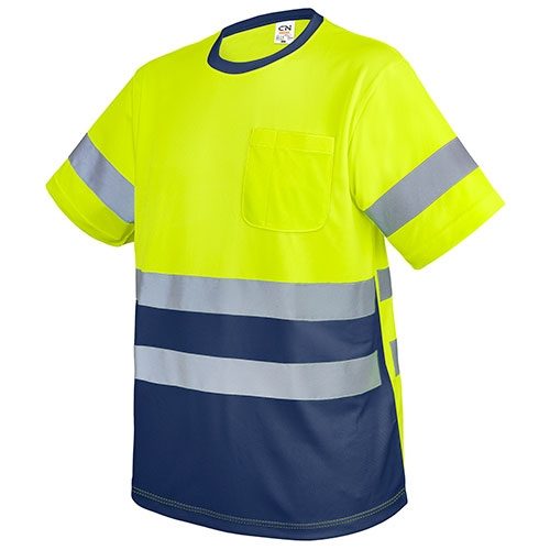 CAMISETA CON BOLSILLO Y BANDAS REFLECTANTES «KRZ»10942-3XL-AM-MA