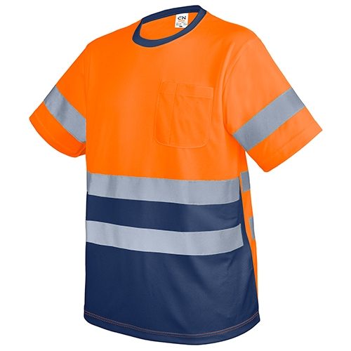 CAMISETA CON BOLSILLO Y BANDAS REFLECTANTES «KRZ»10944-3XL-NA-MA