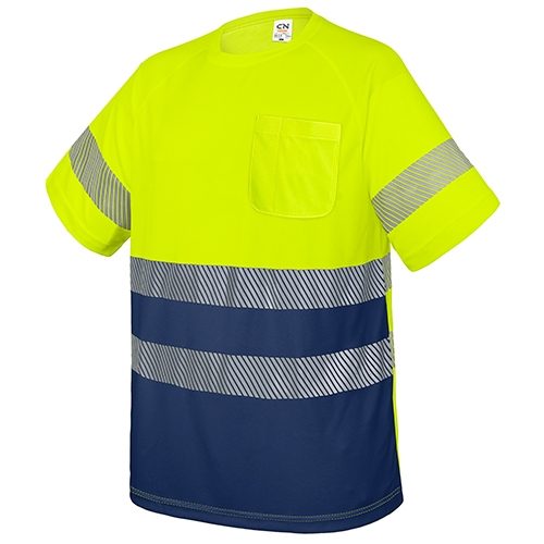 CAMISETA CON BOLSILLO Y BANDAS REFLECTANTES «ELÁST»10947-4XL-AM-MA