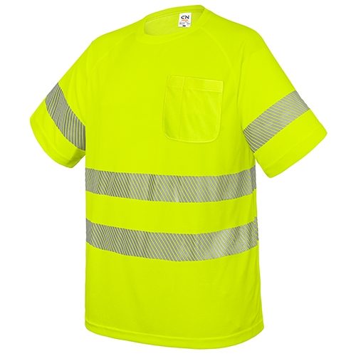 CAMISETA CON BOLSILLO Y BANDAS REFLECTANTES «ELÁST»10948-4XL-AM
