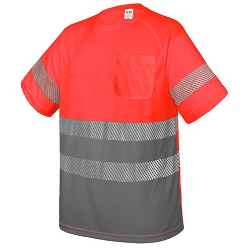 CAMISETA CON BOLSILLO Y BANDAS REFLECTANTES «ELÁST»10951