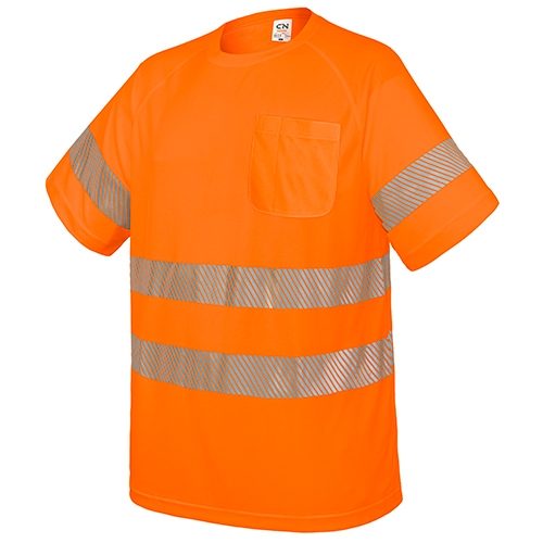 CAMISETA CON BOLSILLO Y BANDAS REFLECTANTES «ELÁST»10952