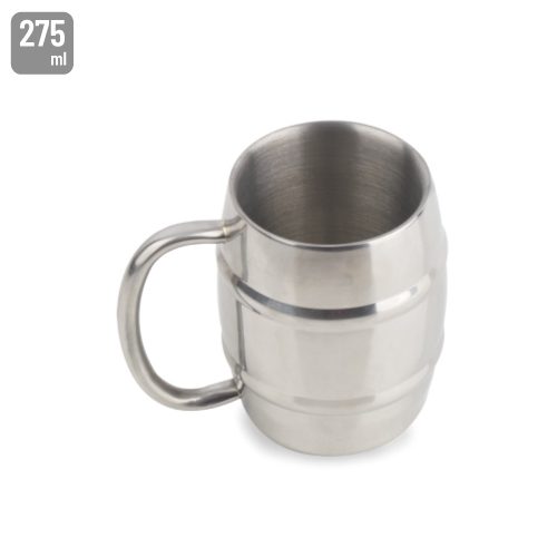 JARRA ACERO INOXIDABLE DOBLE CAPA 275ML «SINBORG»226000