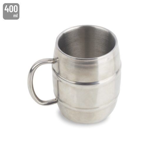 JARRA ACERO INOXIDABLE DOBLE CAPA 400ML «OLOF»22700