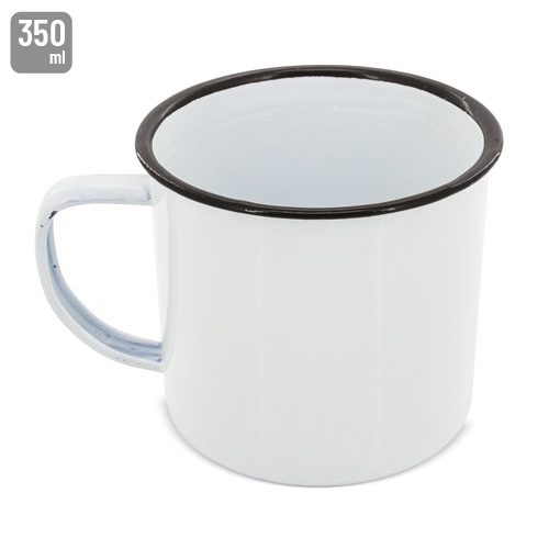 MUG METÁLICA ESMALTADA “RETRO” REBORDE60050