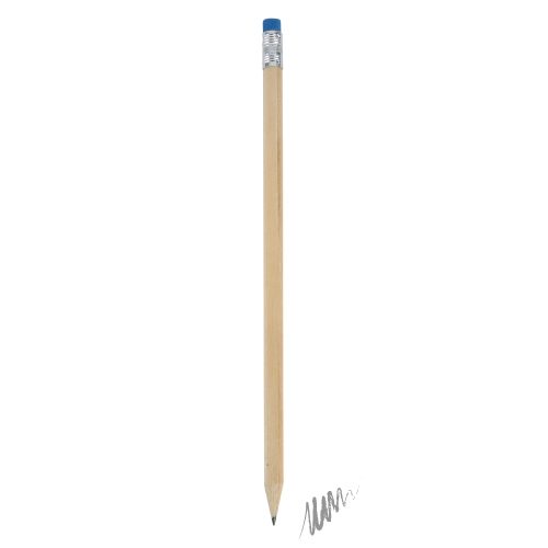 LÁPIZ MADERA CON GOMA COLOR AZULA-076