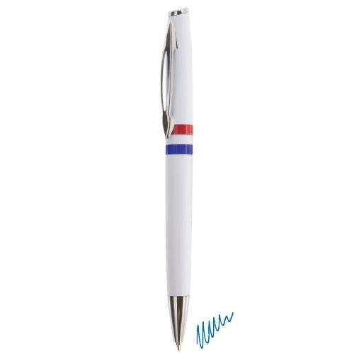 BOLIGRAFO METAL/PLASTICO BANDERA FRANCIA «AYSEN»A-328-FRA