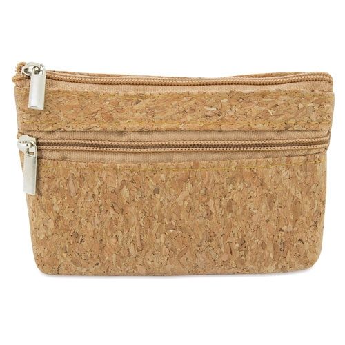 MONEDERO CORCHO DOBLE CREMALLERA «NATUR»B-617