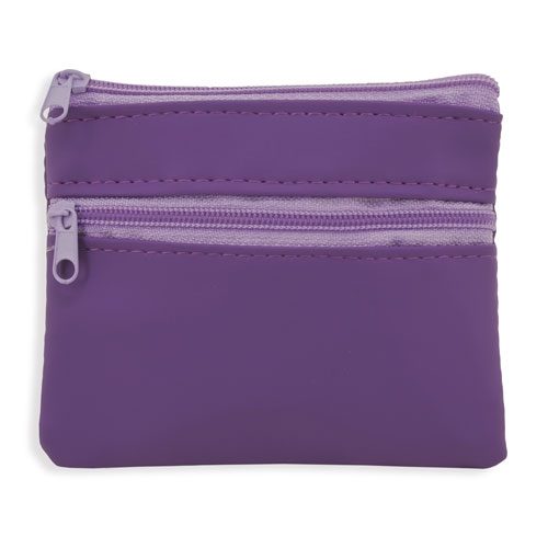 MONEDERO DOBLE CREMALLERA «LAUREN»B-626