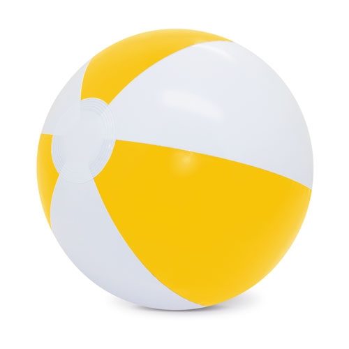 BALON DE PLAYA BLANCO/AMARILLO «BALEAR»C-023