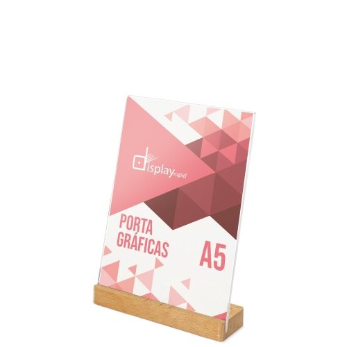 PORTAGRAFICAS A5 BASE MADERA «IZOR»H-417