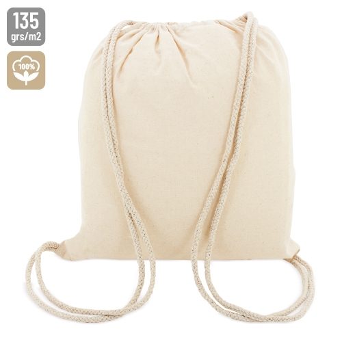 BOLSA MOCHILA ALGODON «ASSAM»T-018-CR