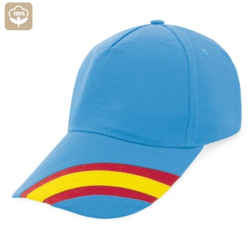 GORRA NACIONAL 5 PANELES ALGODN PEINADO «DEVA»T-145