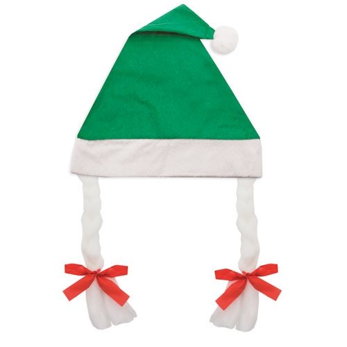 GORRO DE NAVIDAD CON TRENZAST-437