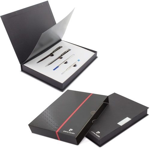ESTUCHE BOLIGRAFO+ROLLER DOBLE RECAMBIO GENOVA PIERRE CARDINZ-4113