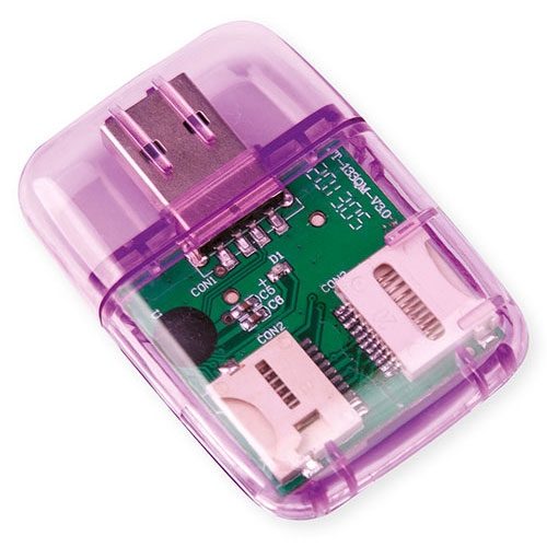 LECTOR DE TARJETAS AXER AZULZ-796